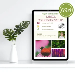 Rabata w zgodzie z naturą w tonacji fioletu i różu